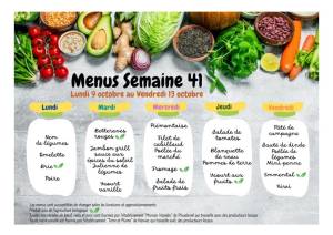 thumbnail of MENUS SEMAINE 41