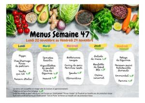 thumbnail of MENUS SEMAINE 47