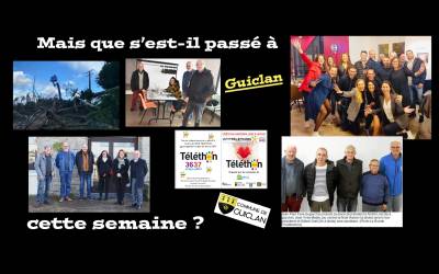 Actus de la semaine du 6 au 12 novembre 2023