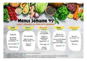 thumbnail of MENUS SEMAINE 49
