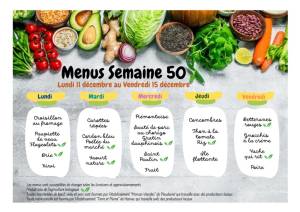 thumbnail of MENUS SEMAINE 50