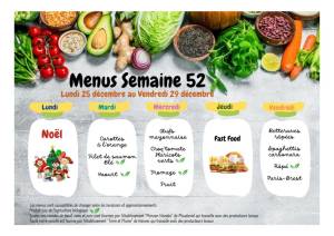 thumbnail of MENUS SEMAINE 52