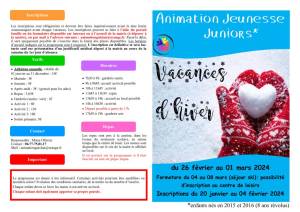 thumbnail of Programme JUNIORS Hiver 2024