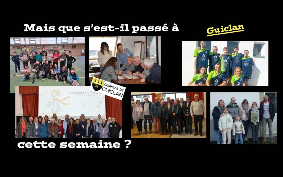 Actus de la semaine du 4 au 10 mars 2024