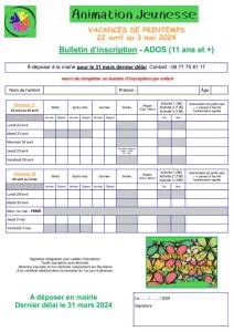 thumbnail of Bulletin Inscription ADOS Printemps 2024