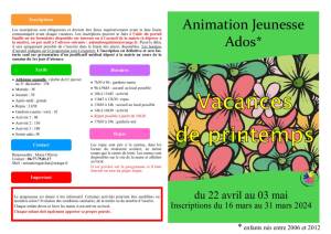 thumbnail of Programme ADOS Printemps 2024