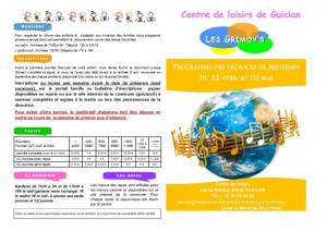 thumbnail of Programme CLSH Vacances Printemps 2024