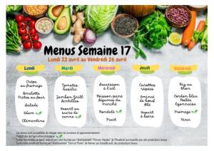 thumbnail of MENUS SEMAINE 17