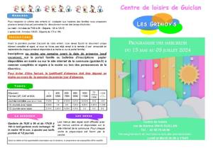 thumbnail of Programme CLSH Mercredis Mai Juin 2024