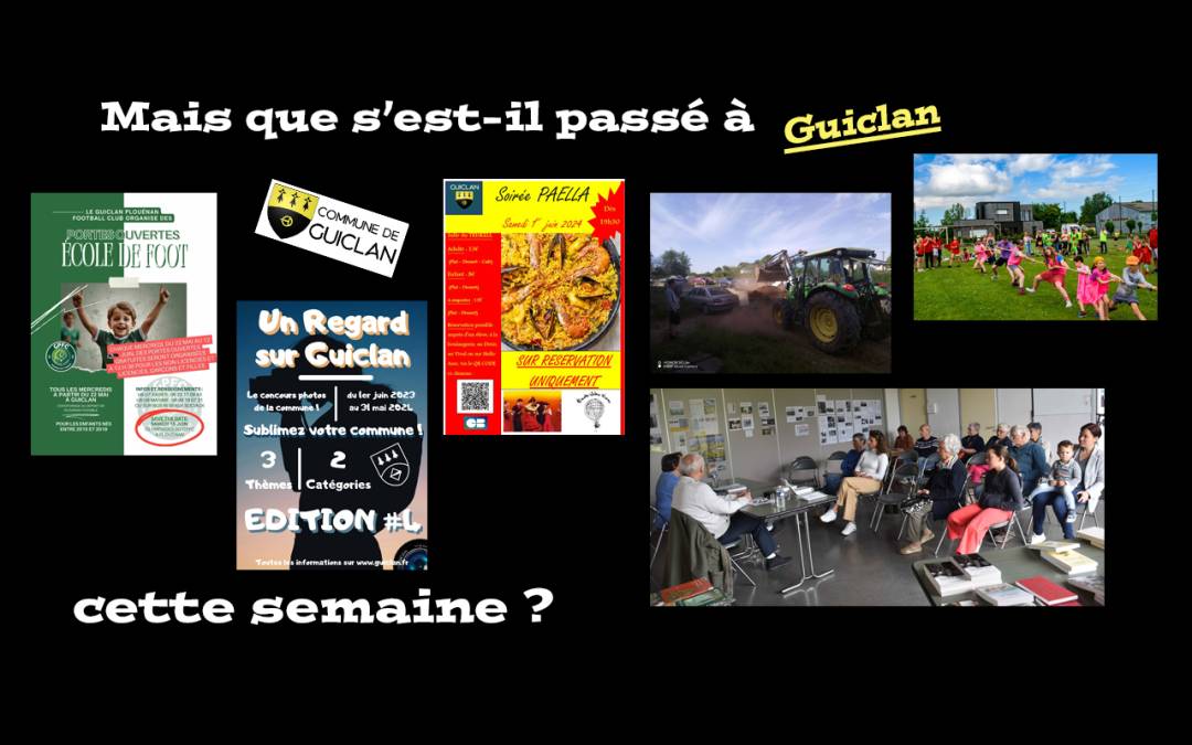 Actus de la semaine du 20 au 26 mai 2024