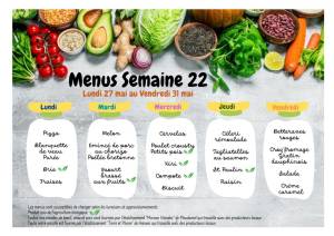thumbnail of MENUS SEMAINE 22