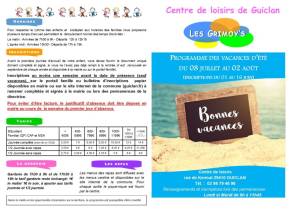 thumbnail of Programme CLSH Vacances Juillet 2024