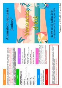thumbnail of Programme JUNIORS Juillet 2024