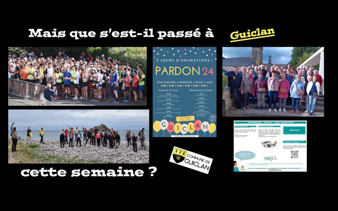 Actus de la semaine du 3 au 9 juin 2024