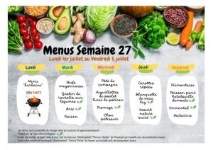 thumbnail of MENUS SEMAINE 27