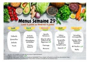 thumbnail of MENUS SEMAINE 29
