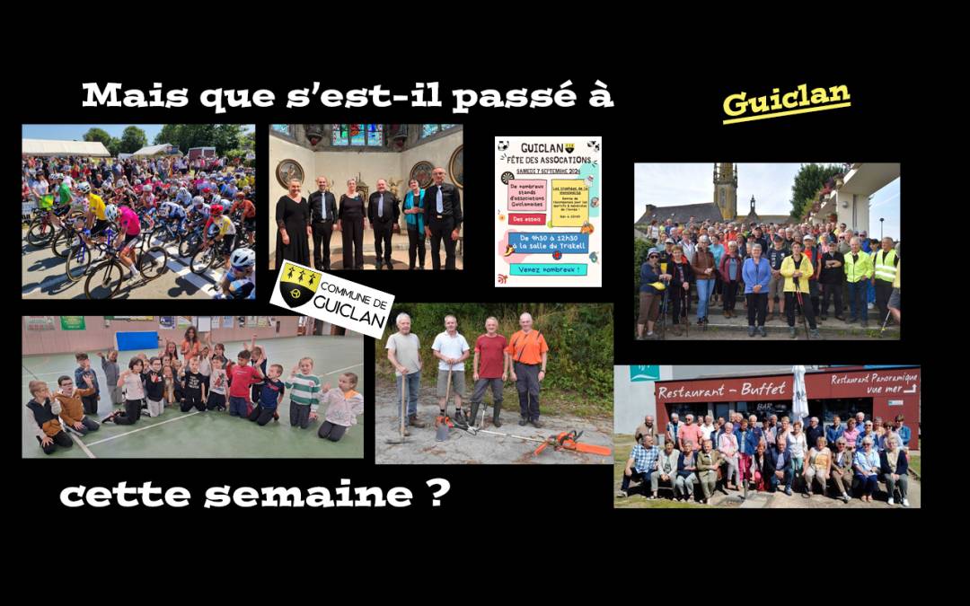 Actus de la semaine du 14 juillet au 18 août 2024