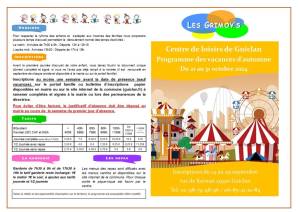 thumbnail of Programme CLSH Vacances Toussaint 2024