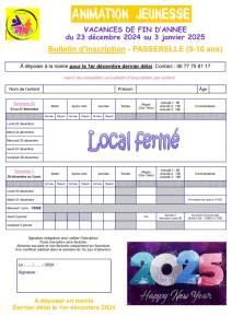 thumbnail of Bulletin Inscription PASSERELLE Fin d&rsquo;Année 2024