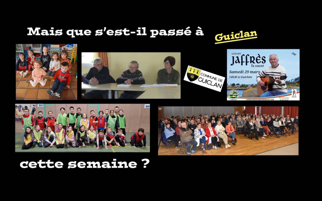 Actus de la semaine du 17 au 23 février 2025