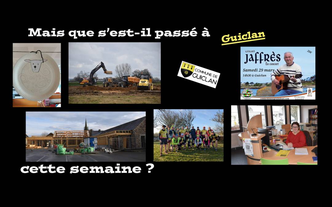 Actus de la semaine du 3 au 9 mars 2025