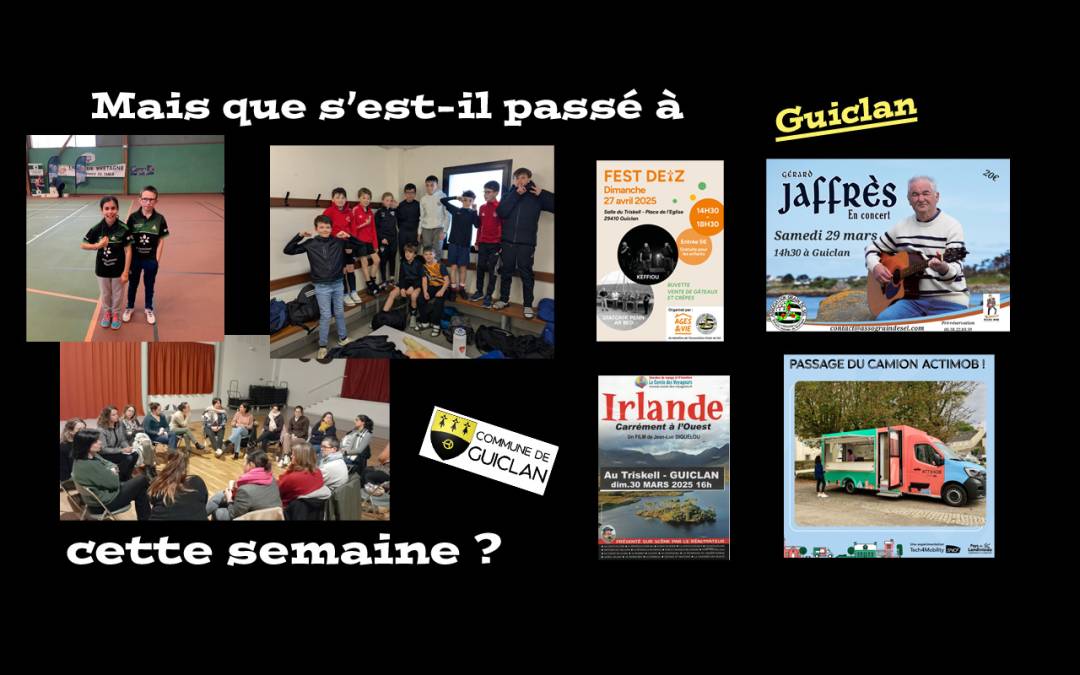 Actus de la semaine du 24 février au 2 mars 2025