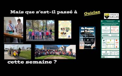 Actus de la semaine du 7 au 13 avril 2025