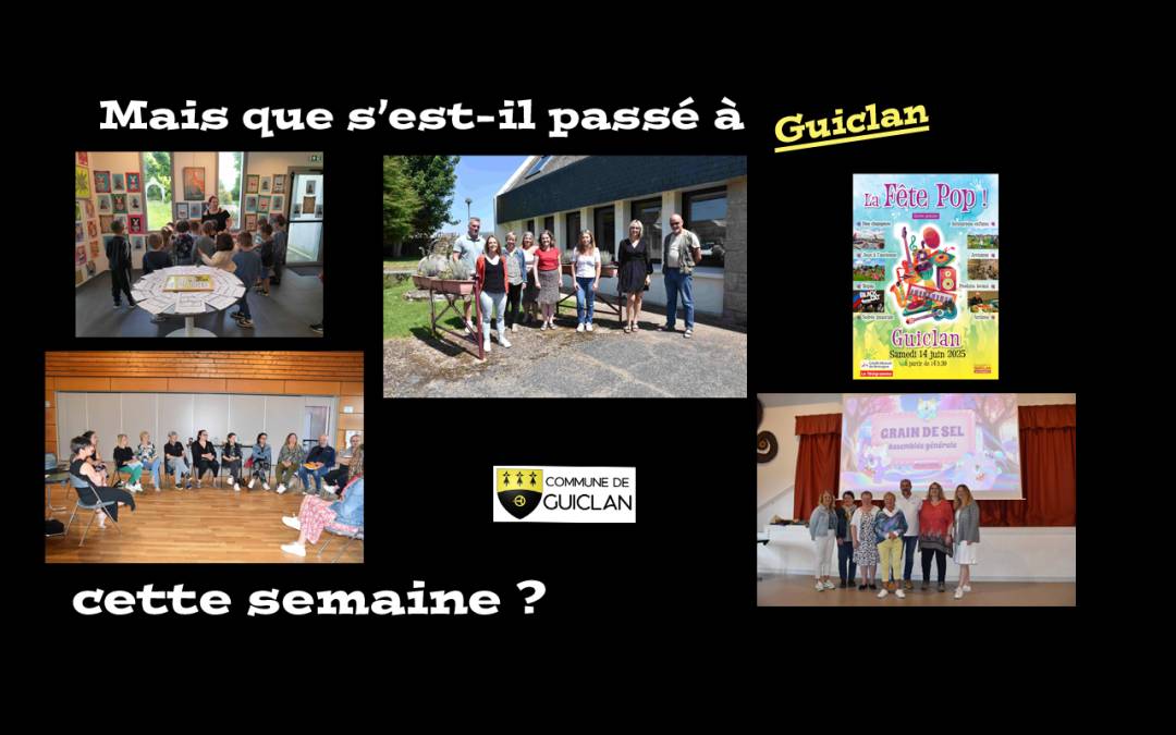 Actus de la semaine du 19 au 25 mai 2025