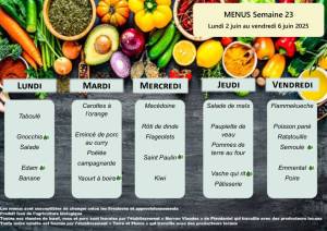 thumbnail of MENUS SEMAINE 23