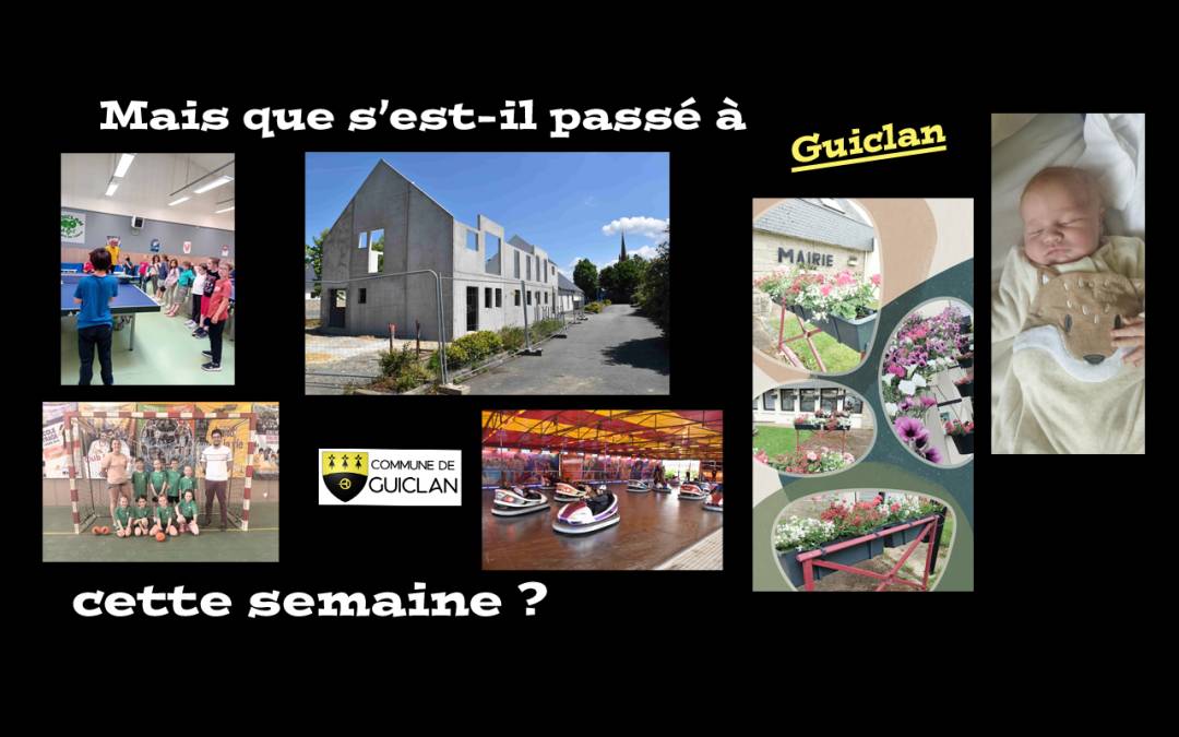 Actus de la semaine du 26 mai au 1er juin 2025