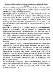 thumbnail of 2 discours de Raymond pour Robert