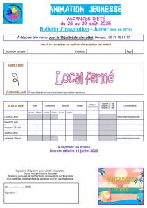 thumbnail of Bulletin Inscription JUNIORS AOUT 2025