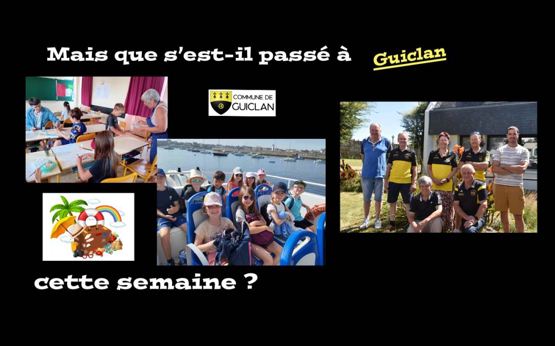 Actus de la semaine du 7 au 13 juillet 2025