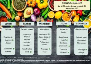 thumbnail of MENUS SEMAINE 39