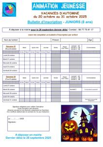 thumbnail of Bulletin Inscription JUNIORS Toussaint 2025