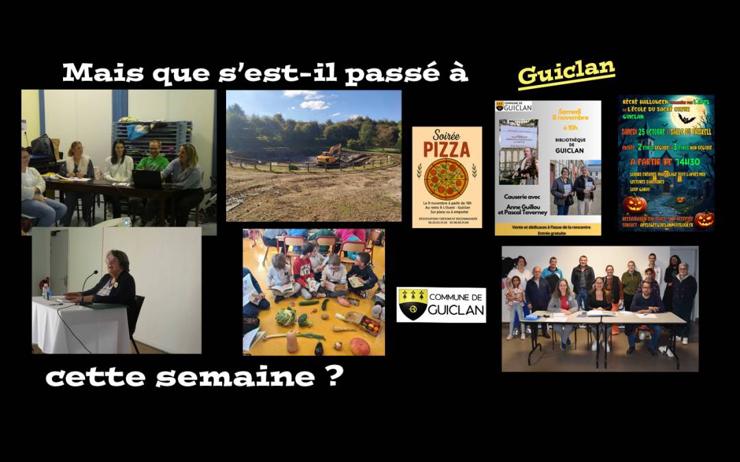 Actus de la semaine du 13 au 19 octobre 2025