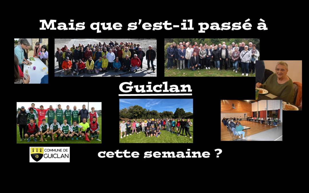 Actus de la semaine du 6 au 12 octobre 2025