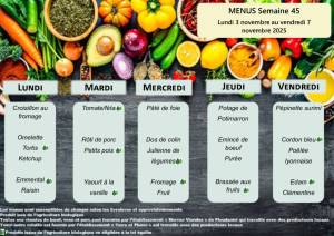 thumbnail of MENUS SEMAINE 45