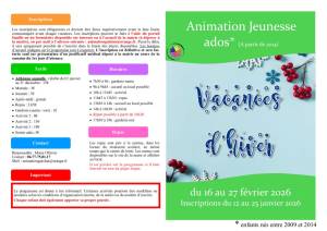 thumbnail of programme ados hiver