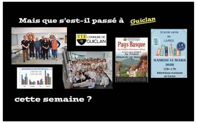 Actus de la semaine du  16 au 22 février 2026