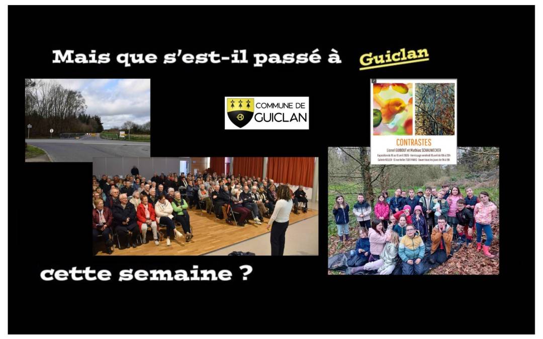 Actus de la semaine du  2 au 8 mars 2026