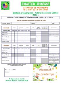 thumbnail of Bulletin Inscription ADOS Printemps 2026