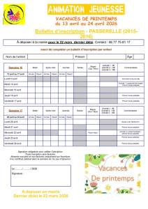 thumbnail of Bulletin Inscription PASSERELLE Printemps 2026