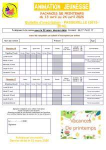 thumbnail of Bulletin Inscription PASSERELLE Printemps 2026