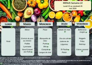 thumbnail of MENUS SEMAINE 22