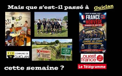 Actus de la semaine du 25 au 31 mai