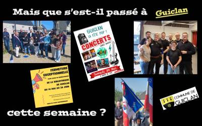 Actus de la semaine du 11 au 17 mai