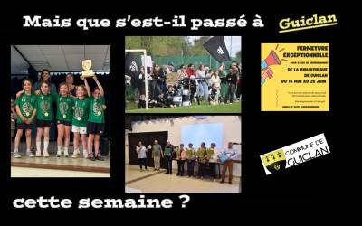 Actus de la semaine du 27 avril au 3 mai