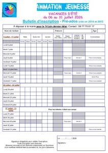thumbnail of Bulletin Inscription Pré ados juillet ETE 2026
