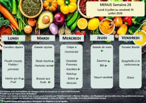 thumbnail of MENUS SEMAINE 28